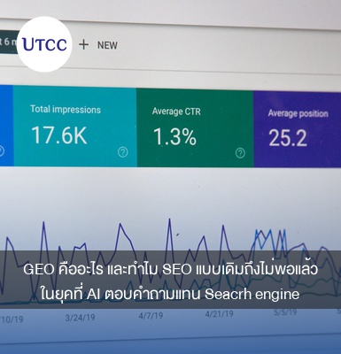 GEO คืออะไร และทำไม SEO แบบเดิมถึงไม่พอแล้วในยุคที่ AI ตอบคำถามแทน Seacrh engine